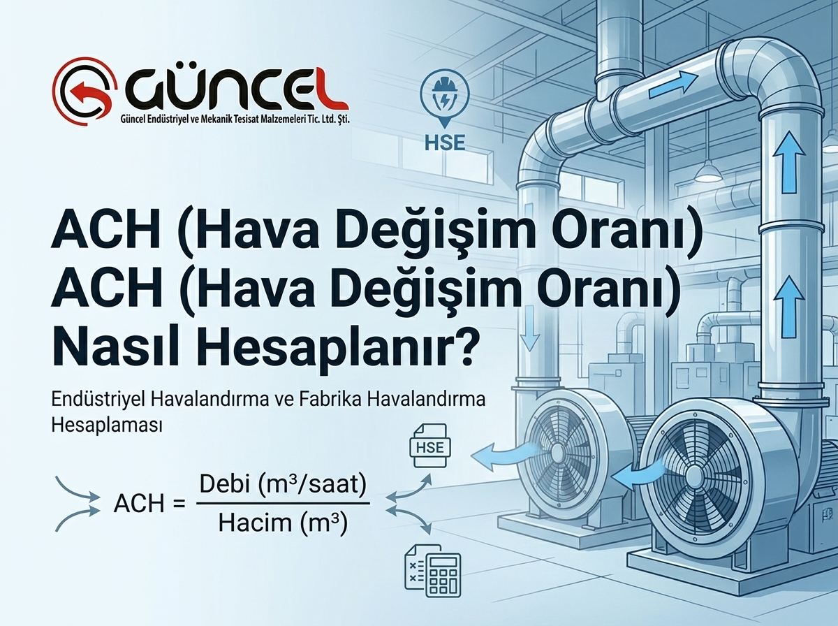 Fabrika Havalandırma Hesabı Nasıl Yapılır? ACH Katsayısı
