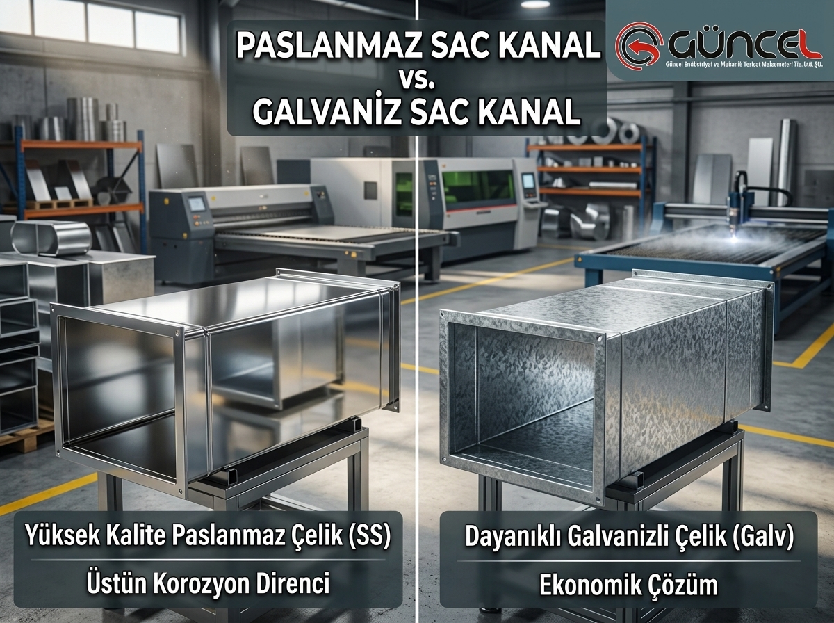 Kimya ve Gıda Tesislerinde Paslanmaz Çelik Hava Kanalı Kullanımı