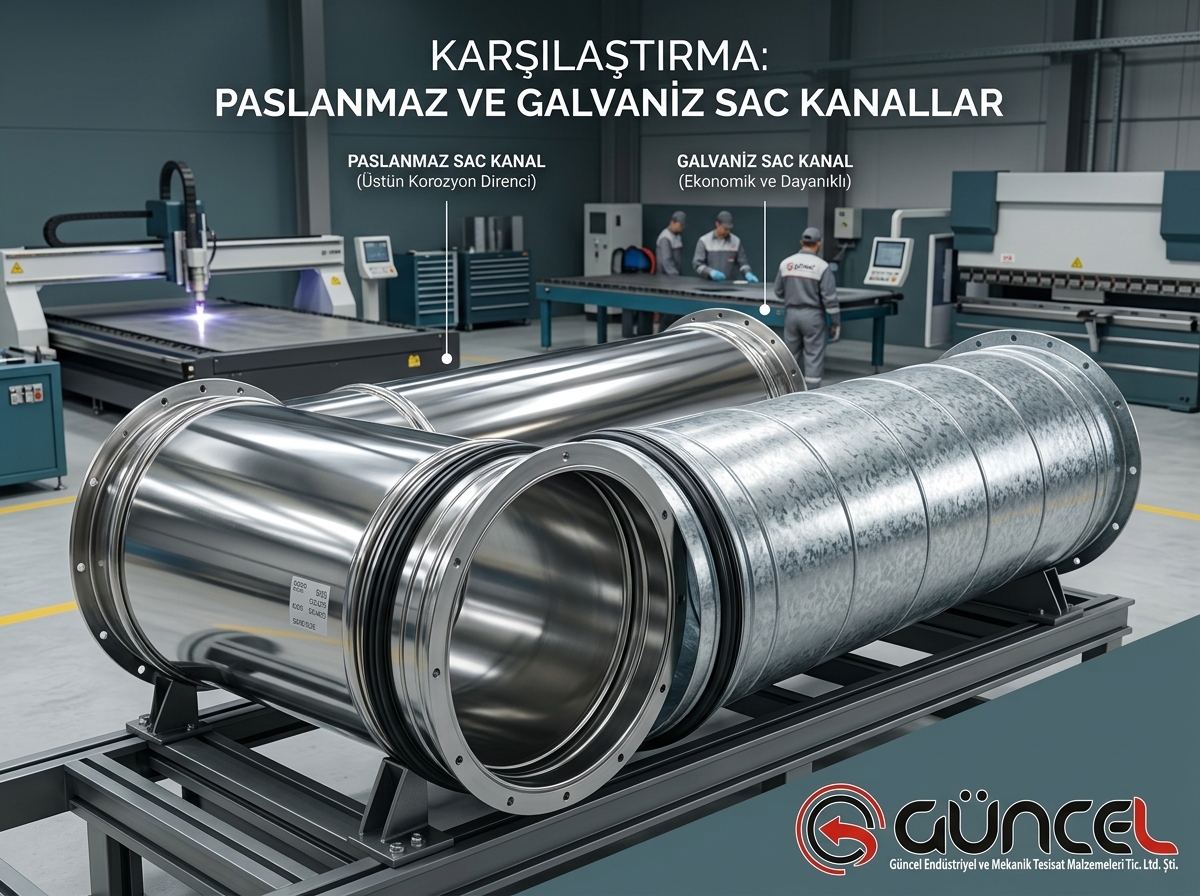 Endüstriyel Hava Kanalı Seçimi ve Paslanmaz Çelik İmalatı